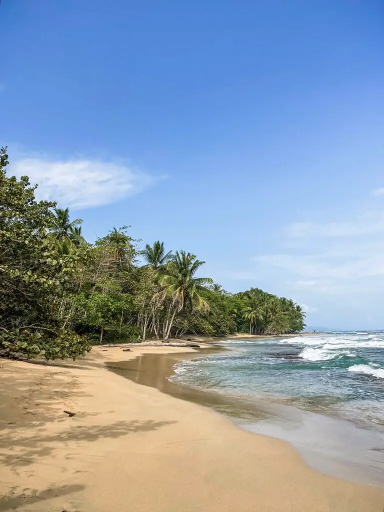 Caribbean beach hidden near Puerto Viejo