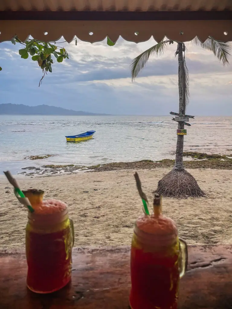 Happy hour in Puerto Viejo