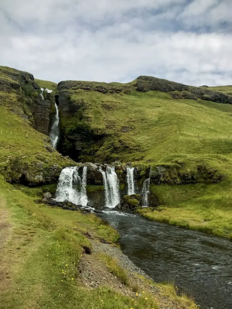 Gluggafoss is one of the least visited waterfalls