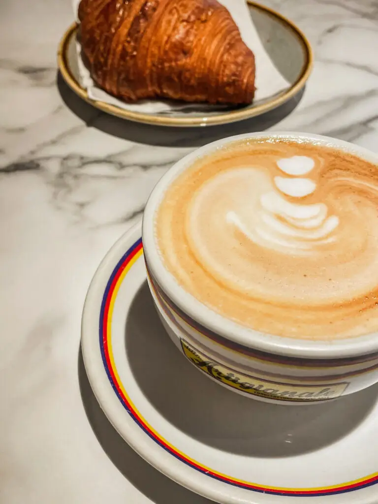 Cappuccino and croissants in Florence