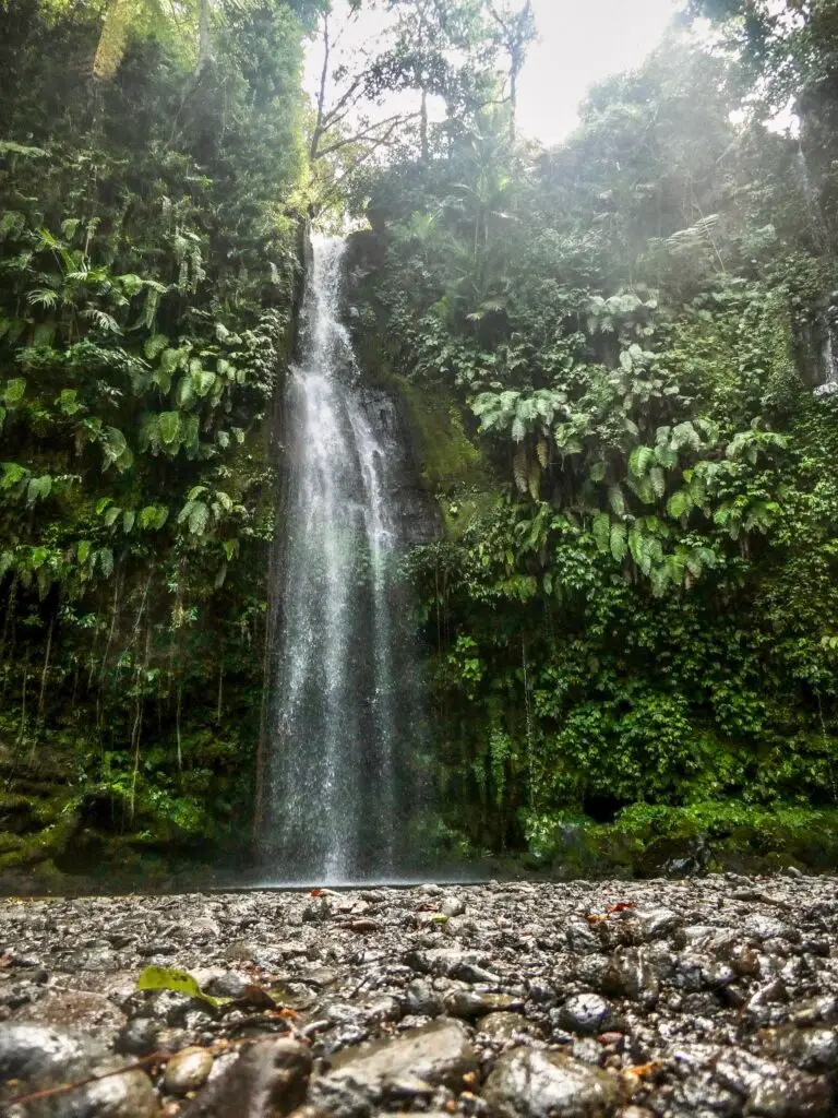 Benang Stokel is a beautiful waterfall in central Lombok