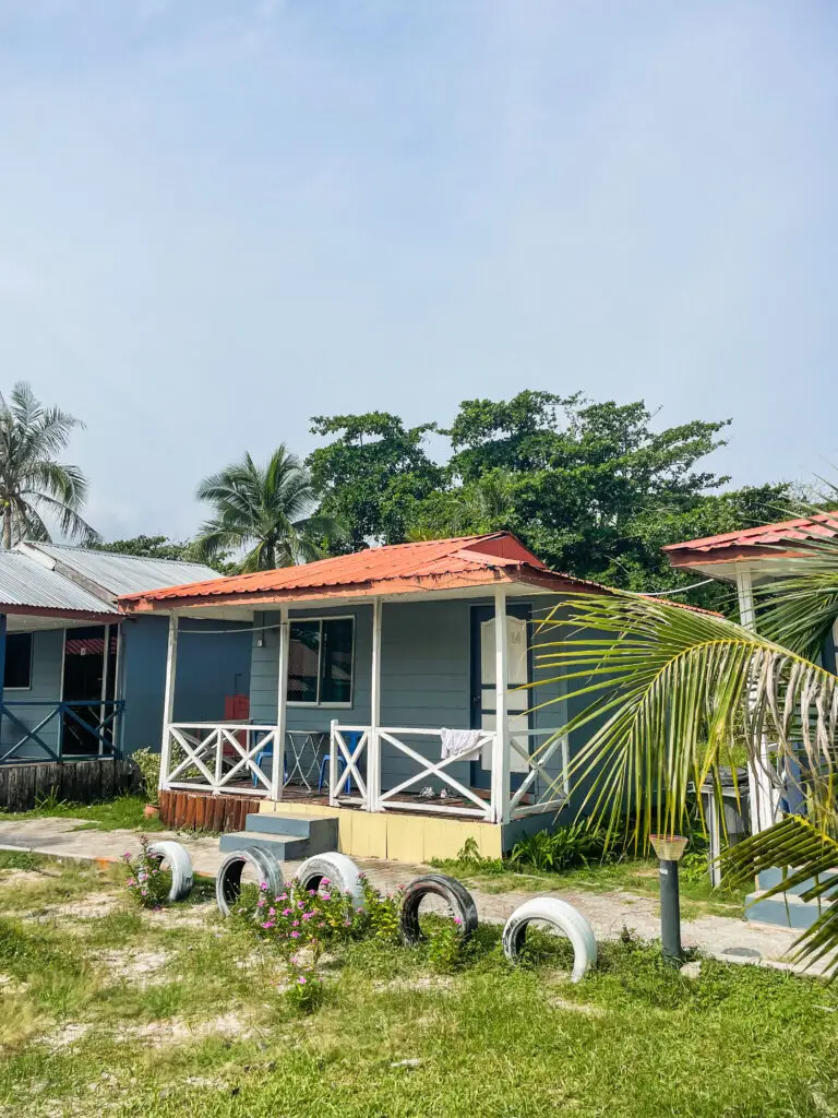 A cabin on the beach in Borneo