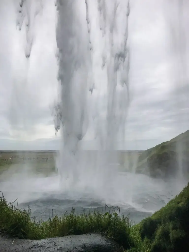 Follow the path behind Seljalandsfoss