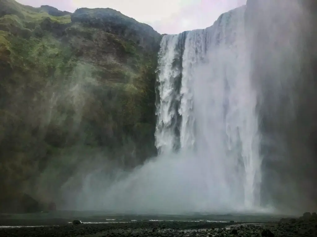 The big and majestic Skógafoss in Iceland