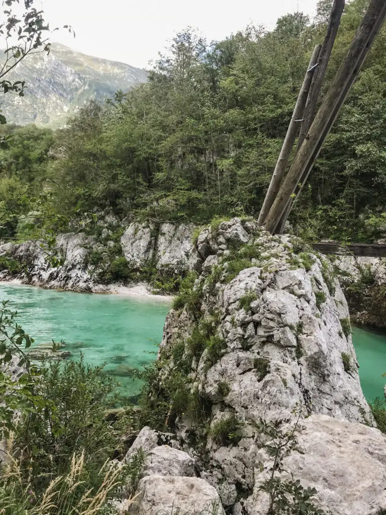 Dramatic scenery and beautiful landscapes in the Soca Valley in Slovenia