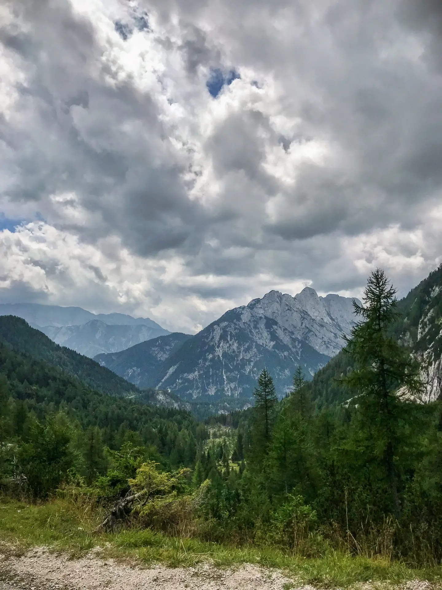 Vrsic pass in Slovenia presenting some majestic views of the Julian Alps