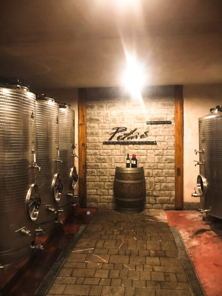 Wine cellars of a winery found in one of Slovenia's wine regions