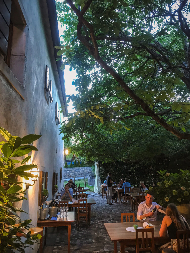 Cosy, outdoor restaurant in Vipava Valley