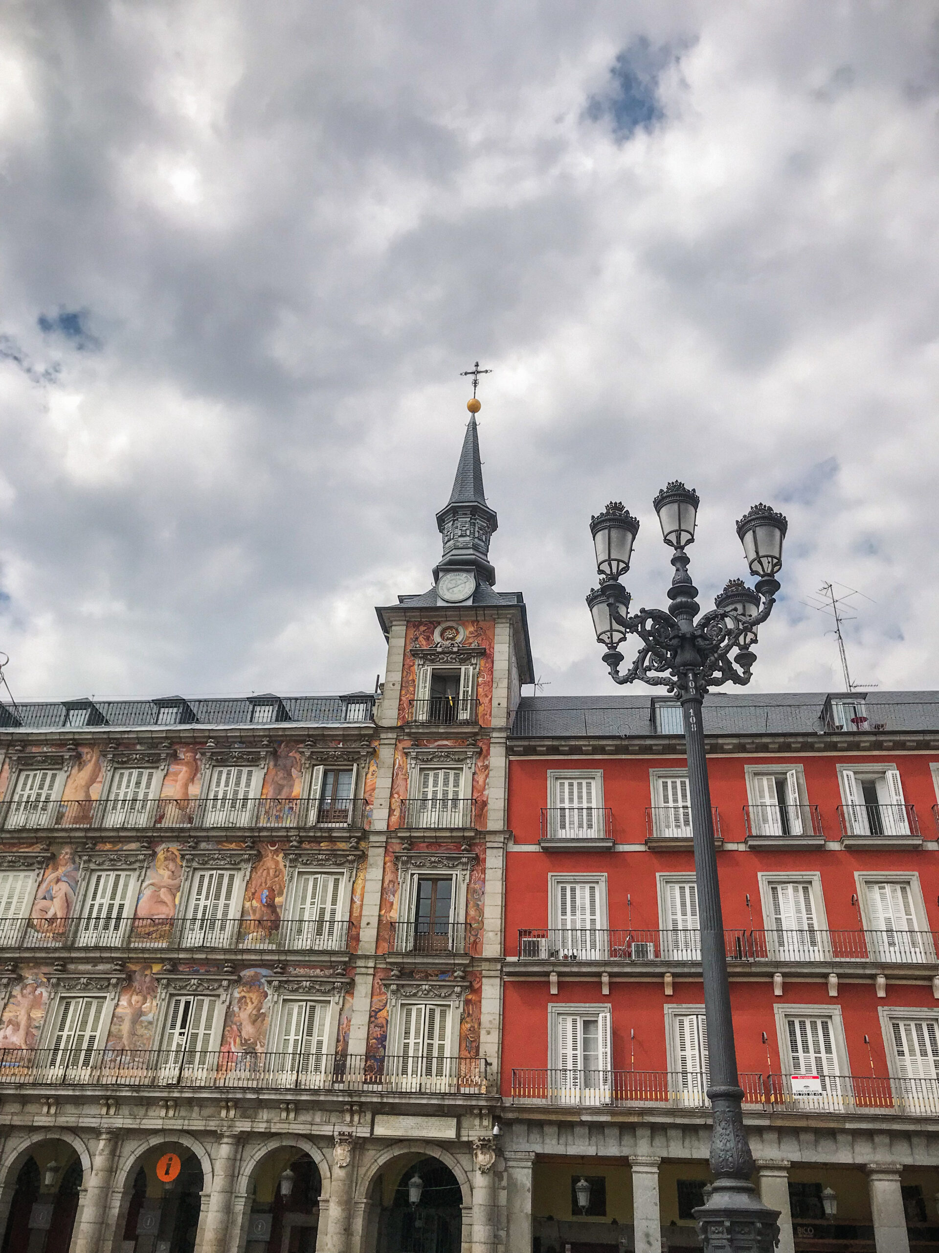 Beautiful architecture of Plaza Mayor in Madrid