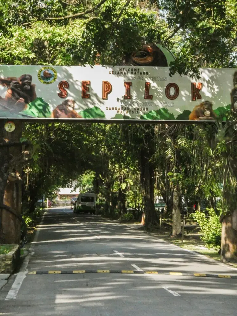 Entrance to Sepilok Orangutan Rehabilitation Centre