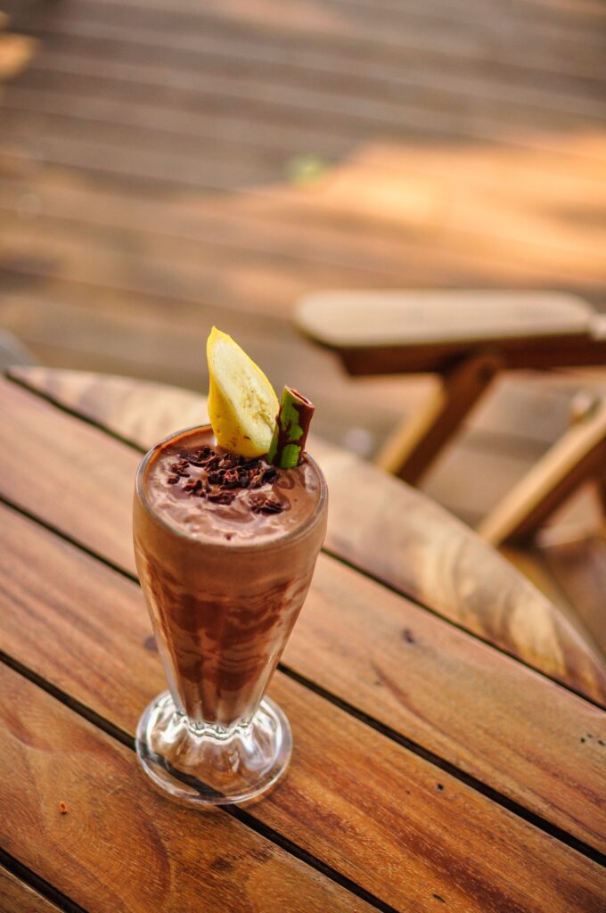 Chocolate smoothie at El Pital in Ometepe