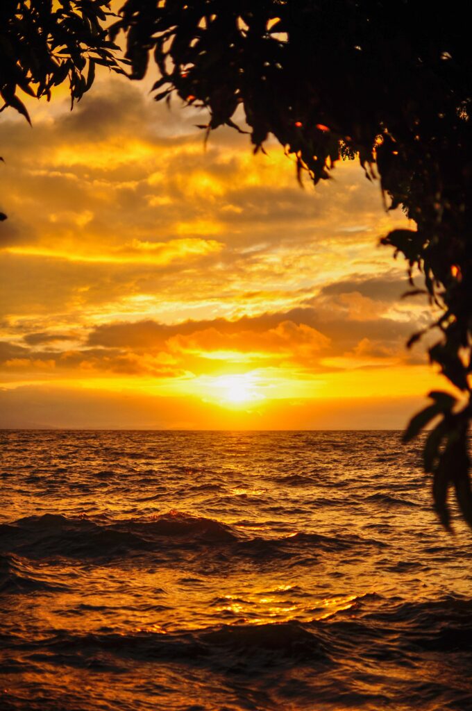 Sunset on Ometepe island