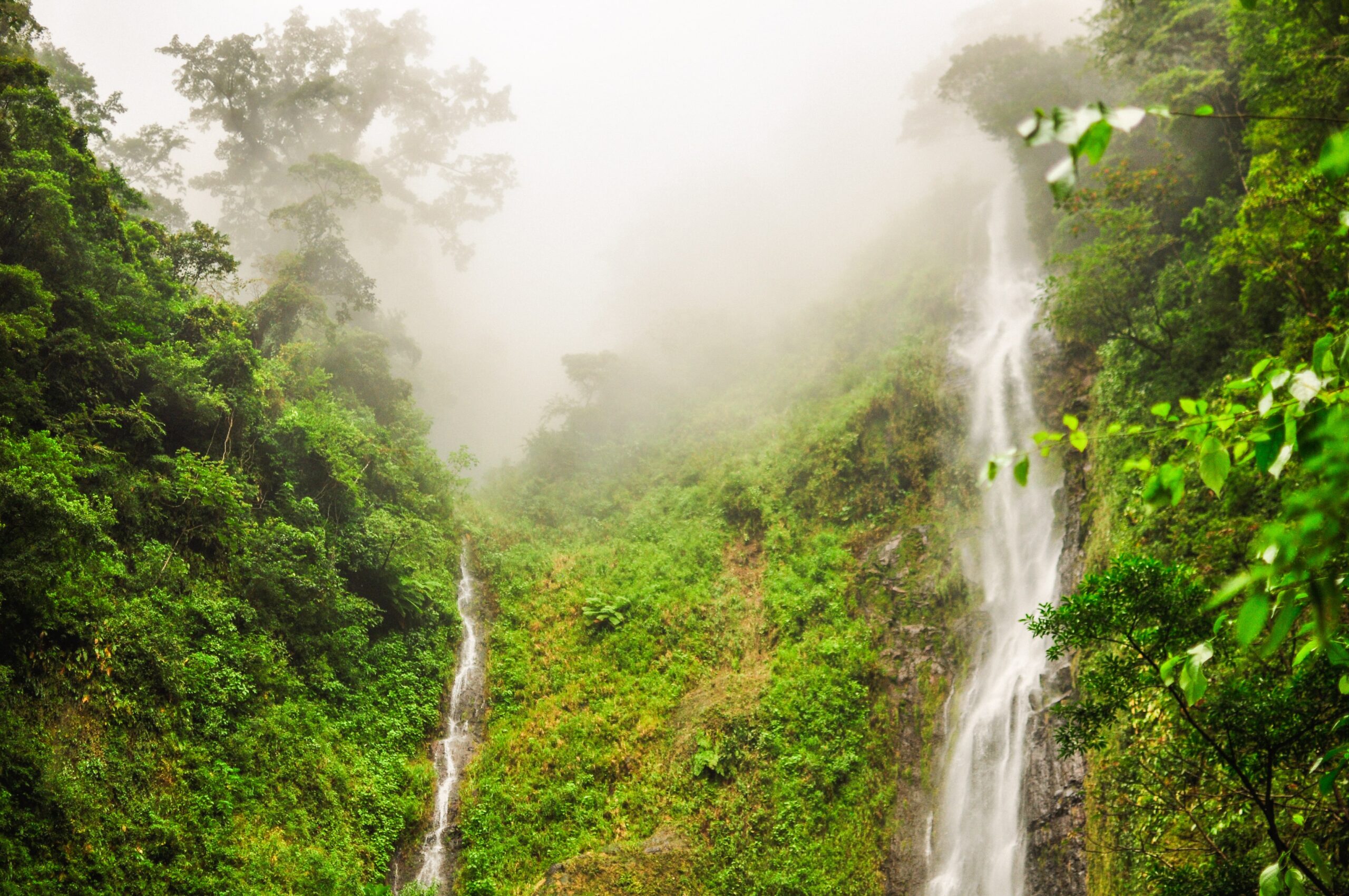 The two waterfalls of San Ramón