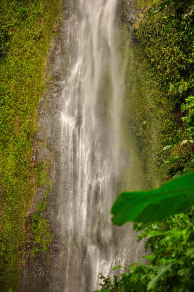 Water cascading down the hills of Maderas volcano