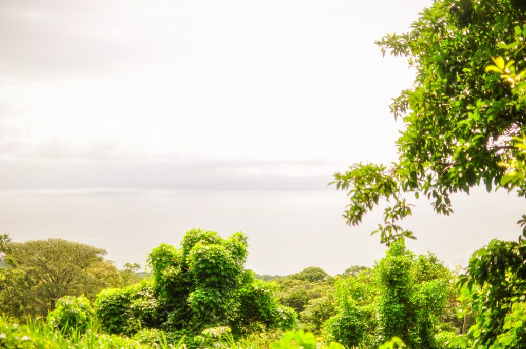 Views of Lake Nicaragua when hiking to San Ramón waterfall