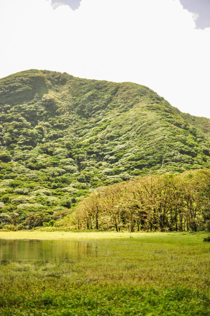 Crater lagoon in Maderas volcano