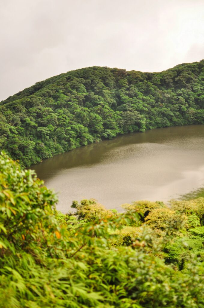 View of the lagoon crater on top of Maderas volcano